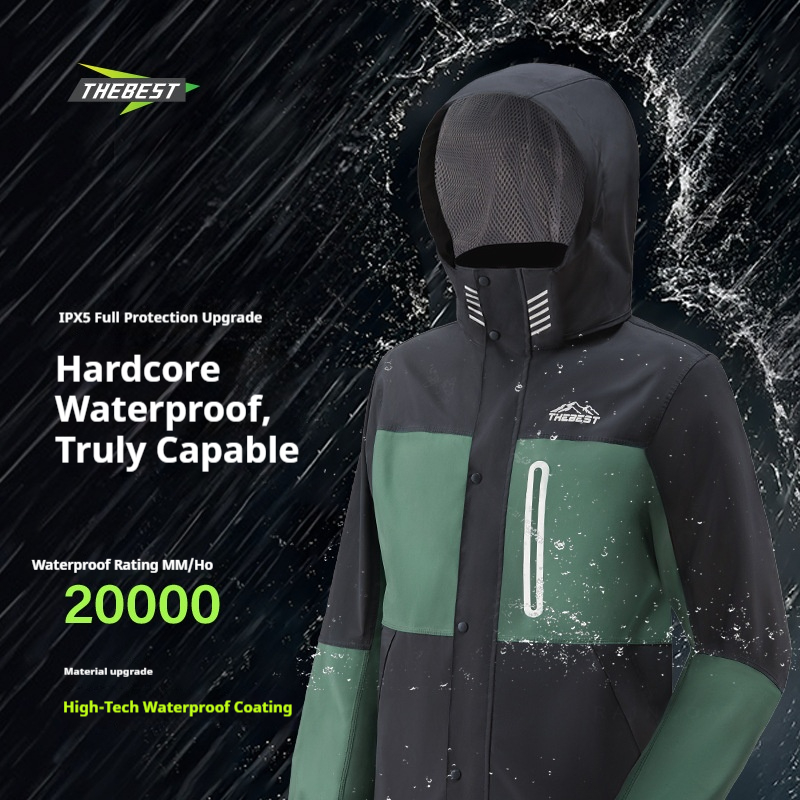 Fishing Rain Suit - Adult Motorcycle Raincoat Full Body Split