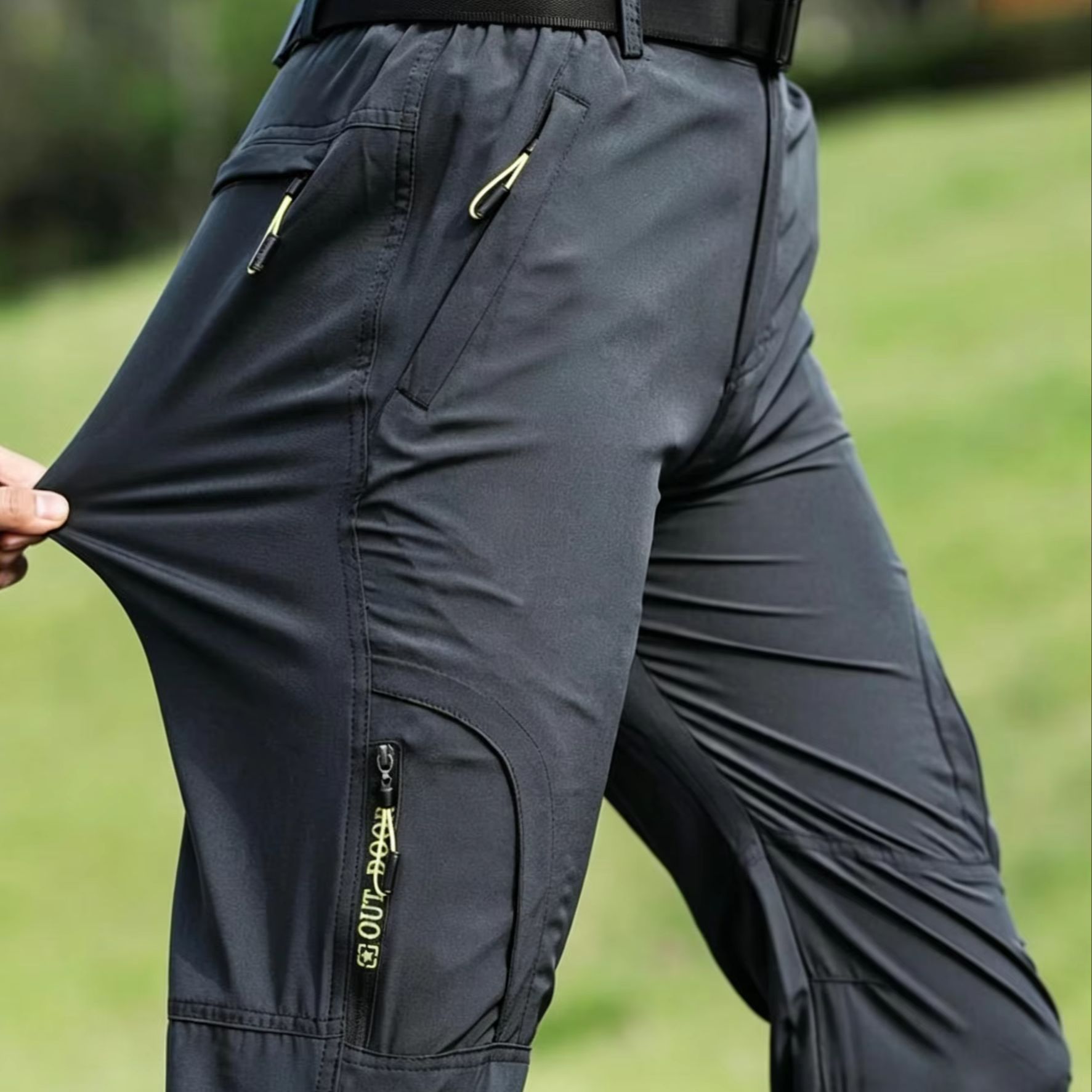 Fishing Pants Waterproof - Men's Outdoor Pants with Multiple Zippered