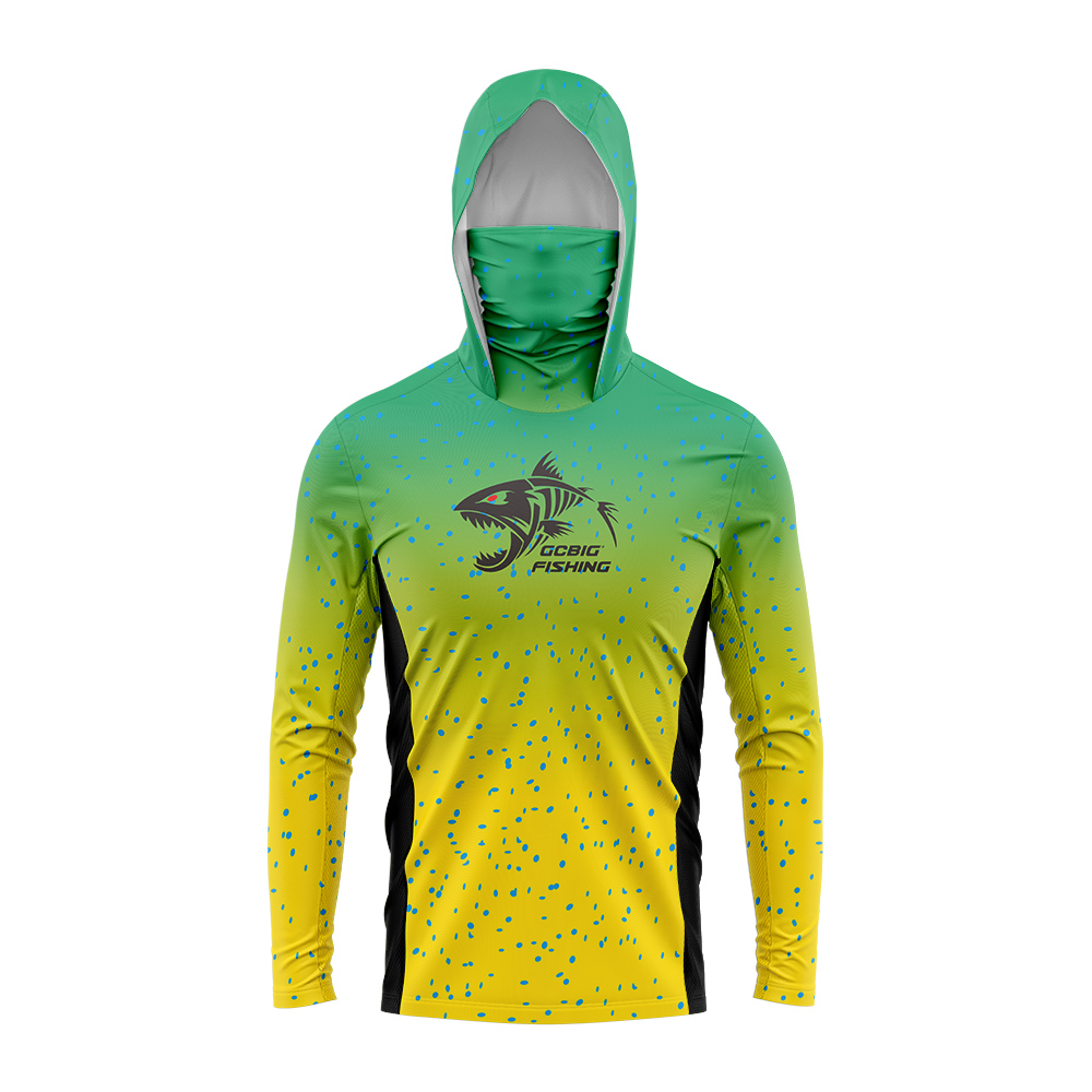 UPF50+ Hooded Fishing Shirt Bu - Fishing Shirt Uv Protection review and price