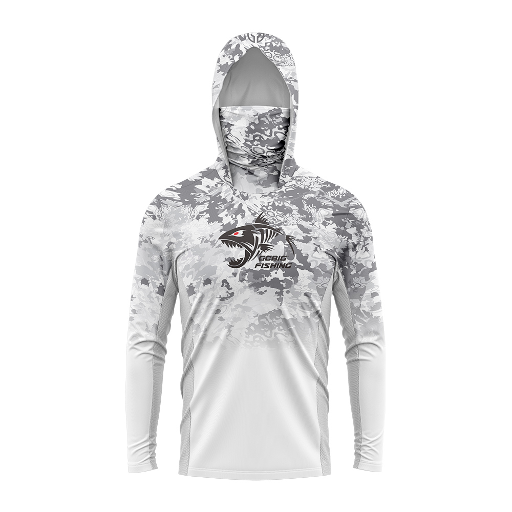 UPF50+ Hooded Fishing Shirt Bu - Fishing Shirt Uv Protection review and price