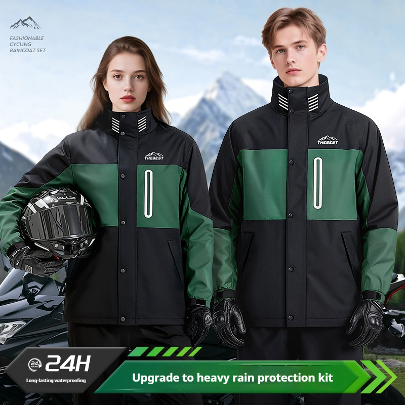 Adult Motorcycle Raincoat Full - Fishing Rain Suit review and price