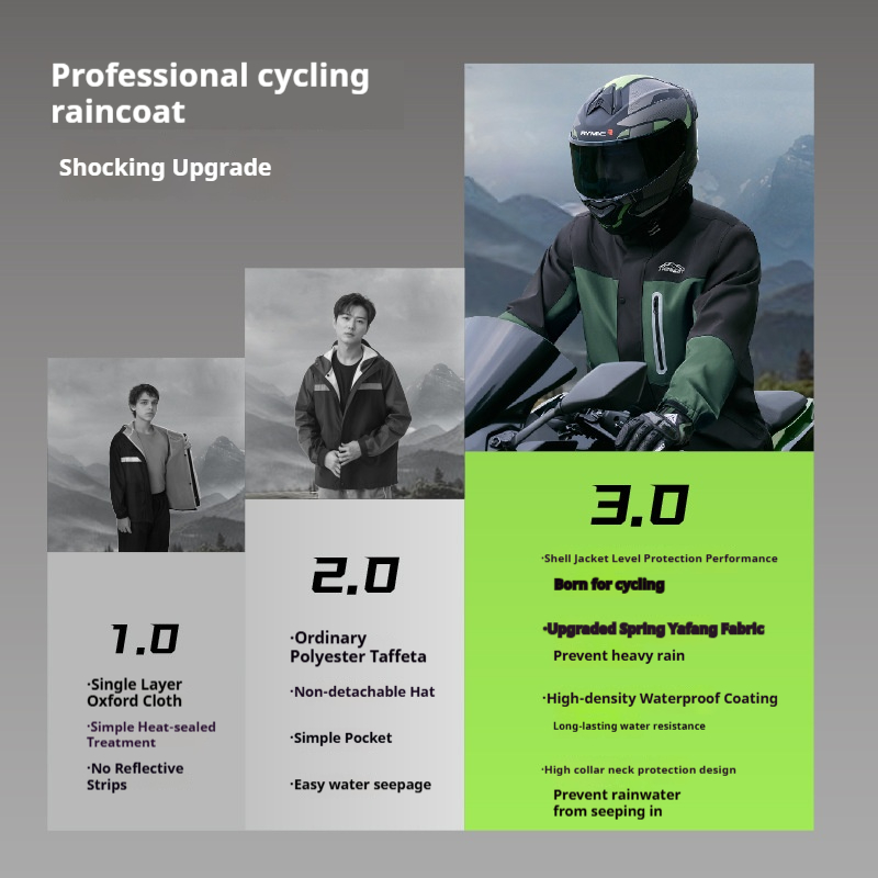 Adult Motorcycle Raincoat Full - Fishing Rain Suit review and price