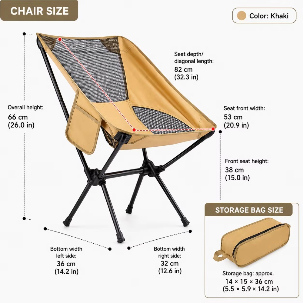Portable Foldable Camping Chai - Fishing Backpack review and price