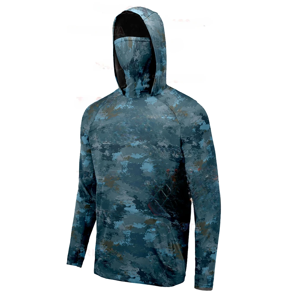 Men's Fishing Hoodie Shirts UP - Fishing Mask Sun Protection review and price