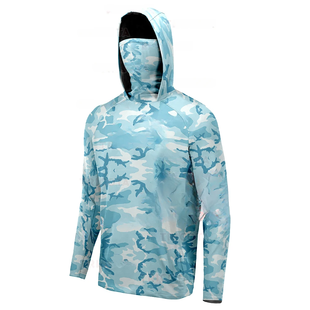 Men's Fishing Hoodie Shirts UP - Fishing Mask Sun Protection review and price